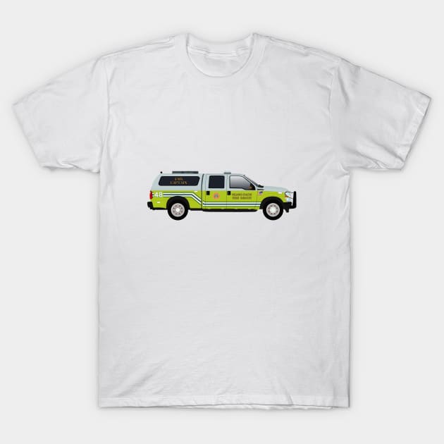 Miami Dade Fire Rescue EMS captain T-Shirt by BassFishin